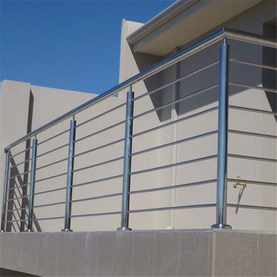 Balaustra di acciaio inossidabile della scala, Rod Bar Interior Stair Railings per il balcone
