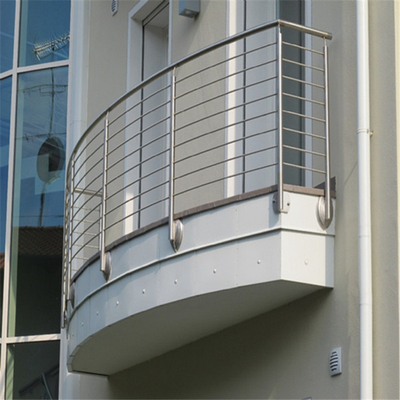 Balaustra di acciaio inossidabile della scala, Rod Bar Interior Stair Railings per il balcone