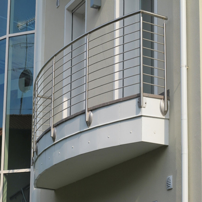 Rod Bar Steel Balcony Railings, ferrovia dell'interno della scala per il terrazzo della piattaforma dell'appartamento
