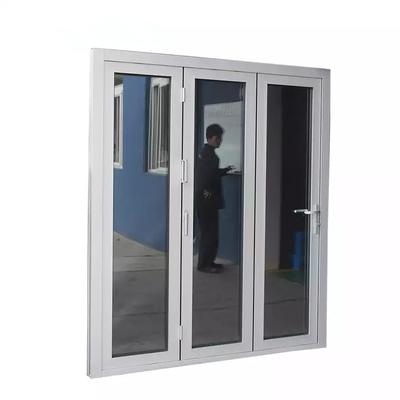 La porta piegante di plastica su misura esteriore UPVC incornicia la progettazione di vetro della fisarmonica Bifold