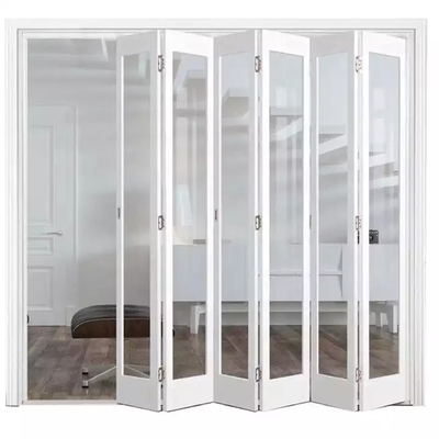 La porta piegante di plastica su misura esteriore UPVC incornicia la progettazione di vetro della fisarmonica Bifold