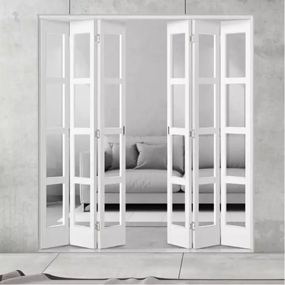 La porta piegante di plastica su misura esteriore UPVC incornicia la progettazione di vetro della fisarmonica Bifold
