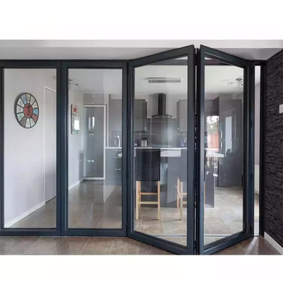 Scivolamento Bifold del patio di vetro di alluminio esteriore impermeabile della porta piegante di EPDM