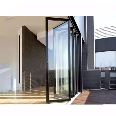 Scivolamento Bifold del patio di vetro di alluminio esteriore impermeabile della porta piegante di EPDM