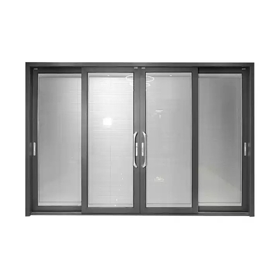 Portelli scorrevoli su misura del multi pannello moderno, porte di alluminio della struttura di vetro di carattere