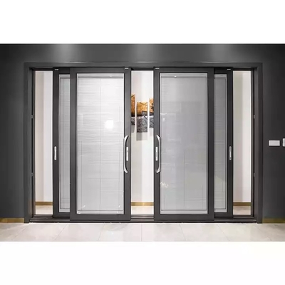 Portelli scorrevoli su misura del multi pannello moderno, porte di alluminio della struttura di vetro di carattere