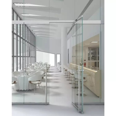 La porta Frameless di vetro dell'oscillazione della lega di alluminio, ha temperato la doppia porta di vetro commerciale