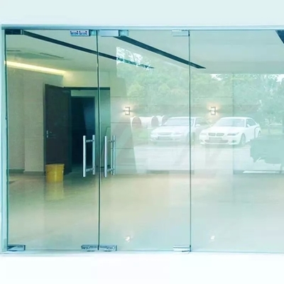 La porta Frameless di vetro dell'oscillazione della lega di alluminio, ha temperato la doppia porta di vetro commerciale
