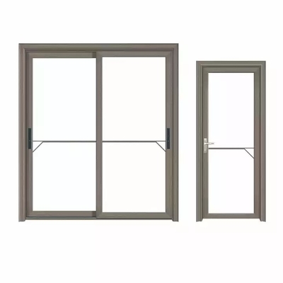 Porte di vetro temperate moderne, porte di alluminio scorrevoli impermeabili della struttura