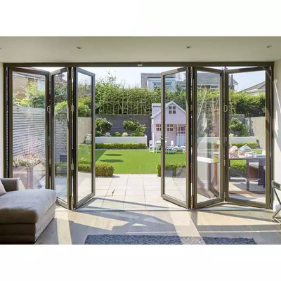 Le porte Bifold del patio della lega di alluminio oscillano la rottura di ottimo rendimento del termale di 2.0mm