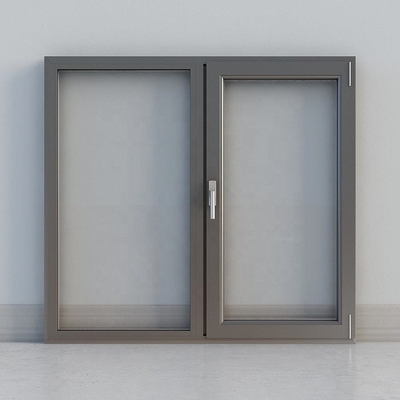 La struttura di alluminio commerciale lustrata doppio Windows ha temperato l'oscillazione di vetro