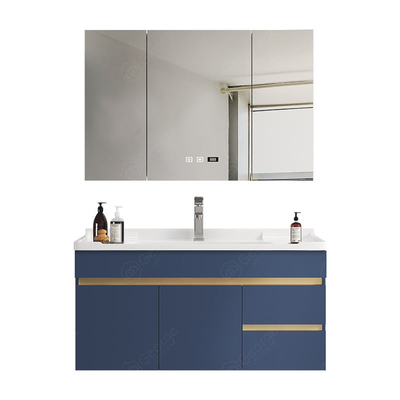 Legno solido di lusso con progettazione di vanità del Governo dello specchio del bagno del LED nuova