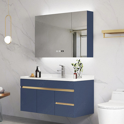 Legno solido di lusso con progettazione di vanità del Governo dello specchio del bagno del LED nuova