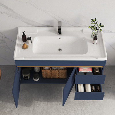 Legno solido di lusso con progettazione di vanità del Governo dello specchio del bagno del LED nuova