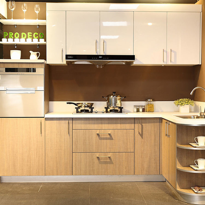 Mobilia di lusso su ordinazione della cucina del CE, armadio da cucina del flat pack