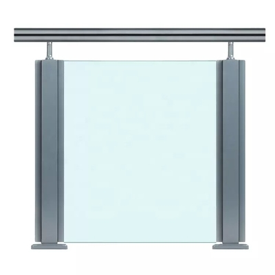 Corrimani di vetro laminati moderni del balcone, posta di vetro di acciaio inossidabile della balaustra
