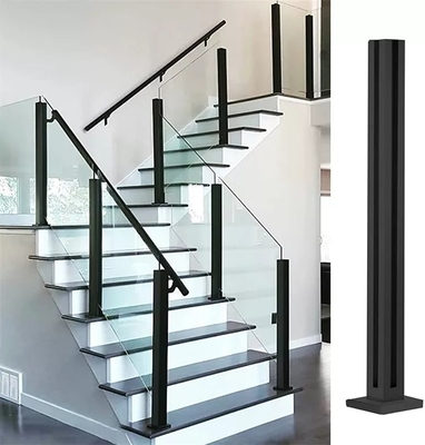 Corrimani di vetro laminati moderni del balcone, posta di vetro di acciaio inossidabile della balaustra
