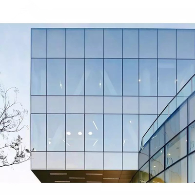 Pannelli per facciate di edifici per facciate continue in doppio vetro con telaio in alluminio