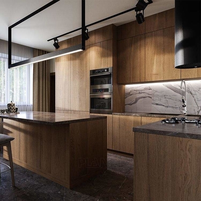 Mobili di lusso Nuovi disegni Cucina moderna Armadio Armadio in PVC Controsoffitto