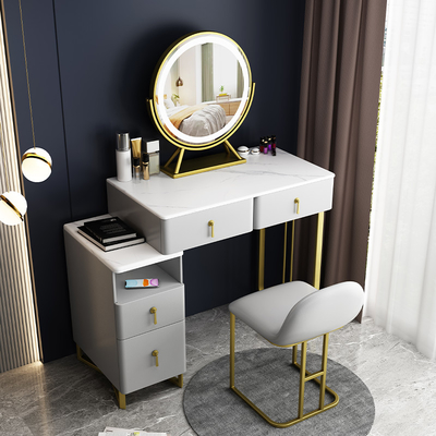Set da toeletta per trucco per mobili da camera da letto con tavolo cosmetico per riporre lo specchio