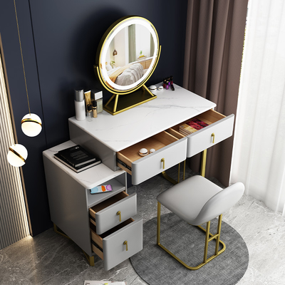 Set da toeletta per trucco per mobili da camera da letto con tavolo cosmetico per riporre lo specchio