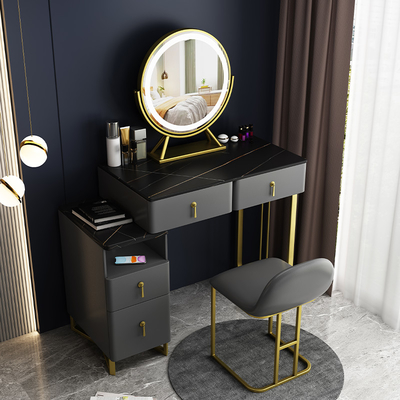 Set da toeletta per trucco per mobili da camera da letto con tavolo cosmetico per riporre lo specchio