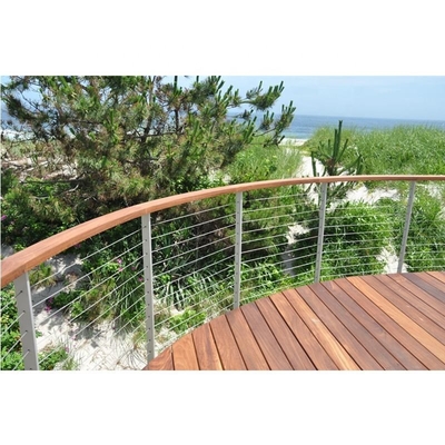 Inferriata di alluminio del cavo di Decking, inferriata della piattaforma del cavo della balaustra dell'acciaio inossidabile