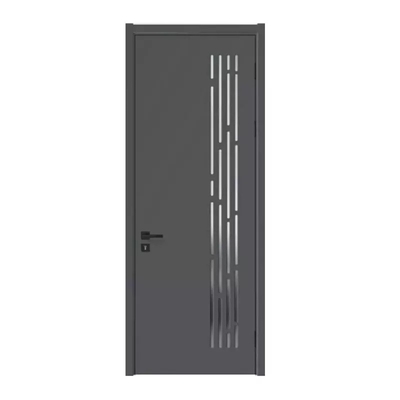Porta in legno per bagno in vetro satinato Interno moderno impermeabile in legno 45 mm / 50 mm