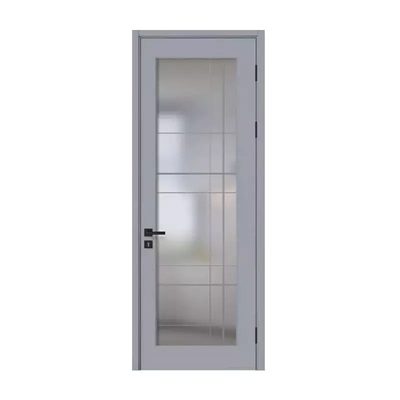 Porta in legno per bagno in vetro satinato Interno moderno impermeabile in legno 45 mm / 50 mm