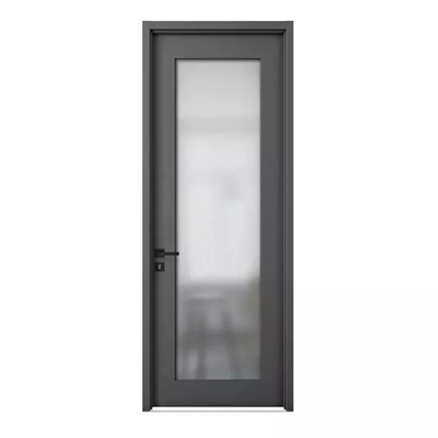 Porta in legno per bagno in vetro satinato Interno moderno impermeabile in legno 45 mm / 50 mm