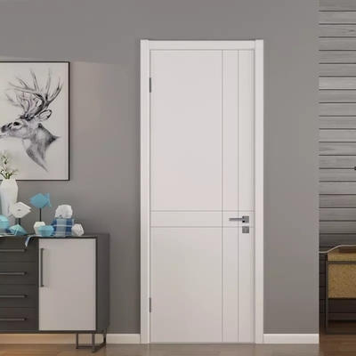 Porte moderne della Tailandia del compensato di HDF, porta di legno interna su misura