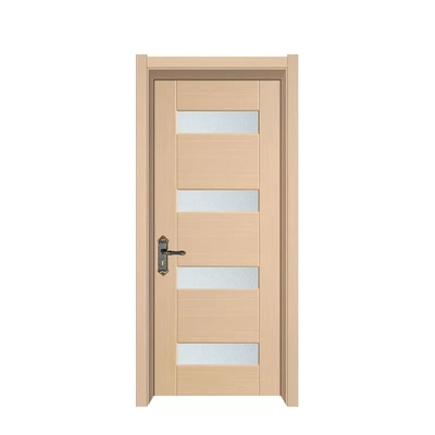 Porte interne della lacca della laminazione, porta di legno moderna di vetro impermeabile