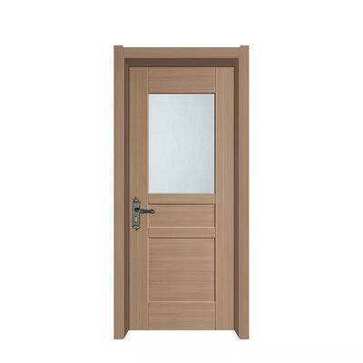 Porte interne della lacca della laminazione, porta di legno moderna di vetro impermeabile