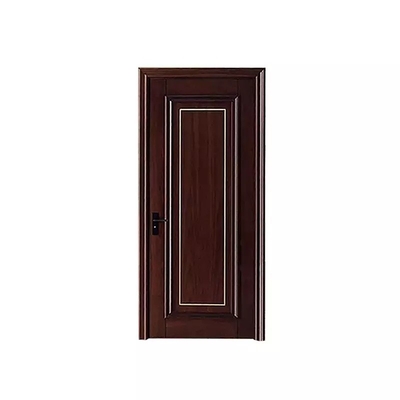 Le porte interne moderne della casa di legno, melammina su misura incornicia la porta di legno