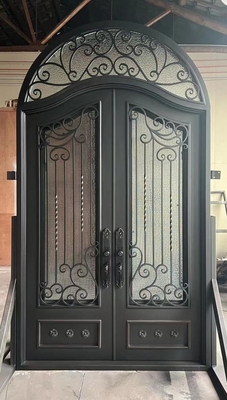 Porte d'acciaio del giardino dell'arco, nuovo portone del ferro battuto della villa di progettazione