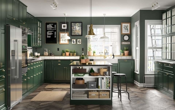 La serie completa impermeabile di legno lacca lucentezza del classico degli armadi da cucina del MDF l'alta