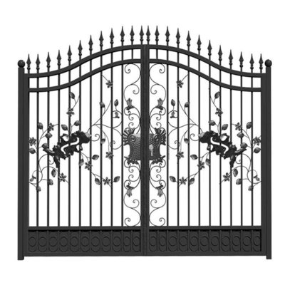 Progettazione moderna Front Door, tubo principale galvanizzato della griglia della Camera del ferro battuto