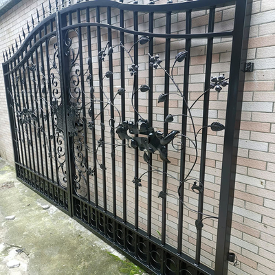 Progettazione moderna Front Door, tubo principale galvanizzato della griglia della Camera del ferro battuto