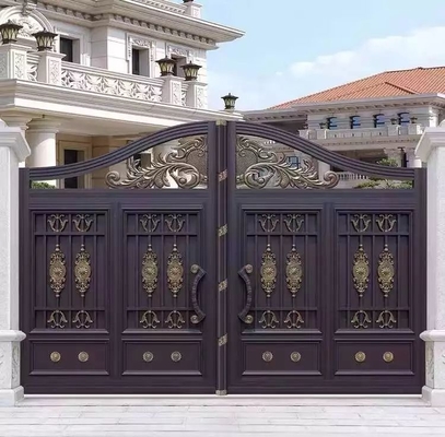 Porta principale della Camera esterna, progettazione galvanizzata del portone del ferro battuto nuova