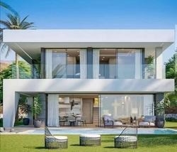 Villa prefabbricata di lusso della struttura d'acciaio di progettazione moderna del piano prefabbricato leggero della Camera due