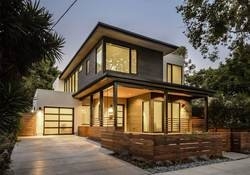 Villa prefabbricata di lusso della struttura d'acciaio di progettazione moderna del piano prefabbricato leggero della Camera due