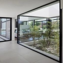 Finestra panoramica extra di vetro fissa di alluminio di Windows del pavimento di Superhosue grande grande