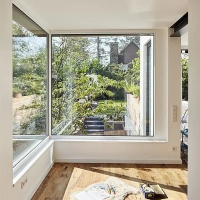 Finestra panoramica extra di vetro fissa di alluminio di Windows del pavimento di Superhosue grande grande