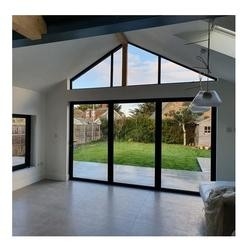 Windows panoramico stile americano e le porte hanno temperato la finestra panoramica fissa di alluminio di vetro