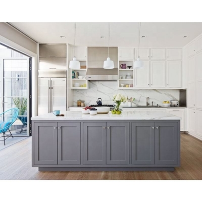 Aspetti per montare i Governi bianchi di legno solidi di Shaker Style Modular Wood Kitchen
