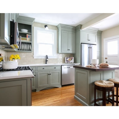 Aspetti per montare i Governi bianchi di legno solidi di Shaker Style Modular Wood Kitchen