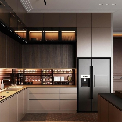 Armadietto europeo moderno fabbricante di stile laccare gli armadi da cucina modulari