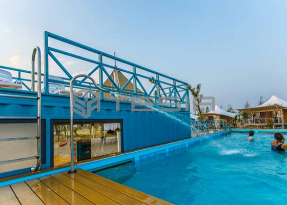 Piscina luminosa 20FT 40FT di industria di Tesia della Camera modulare prefabbricata del contenitore di abitudine