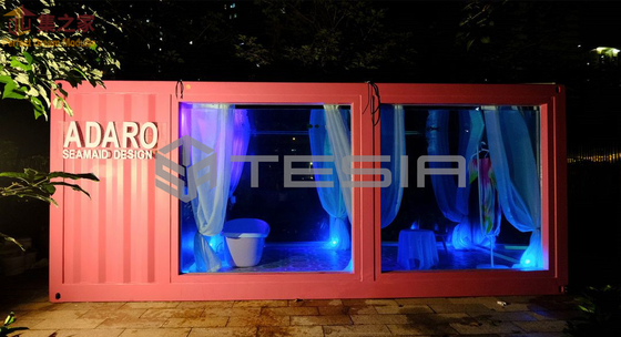 Piscina luminosa 20FT 40FT di industria di Tesia della Camera modulare prefabbricata del contenitore di abitudine