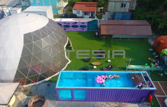Prefabbricati di prezzo franco fabbrica di Tesia su misura colorano la piscina d'acciaio 40ft del container di 20ft